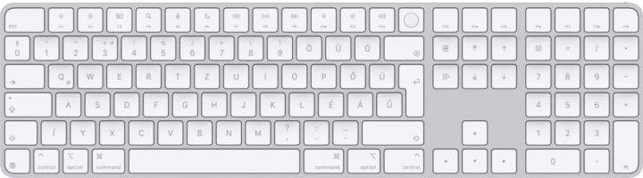 Apple Magic Keyboard (2024) Touch ID/ Numeric Wireless Billentyűzet HUN - Fehér