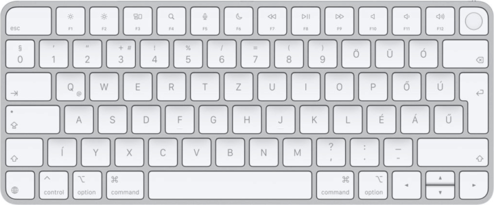 Apple Magic Keyboard (2024) Touch ID Wireless Billentyűzet HUN - Fehér