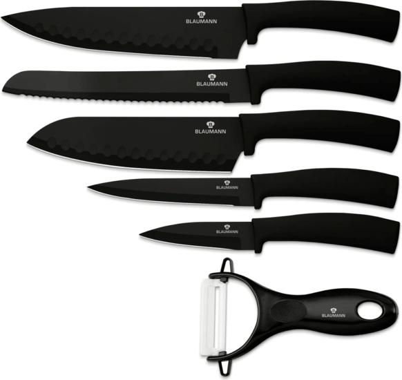 Blaumann BL-5136 Rozsdamentes Acél Késkészlet 6 Darabos - Fekete