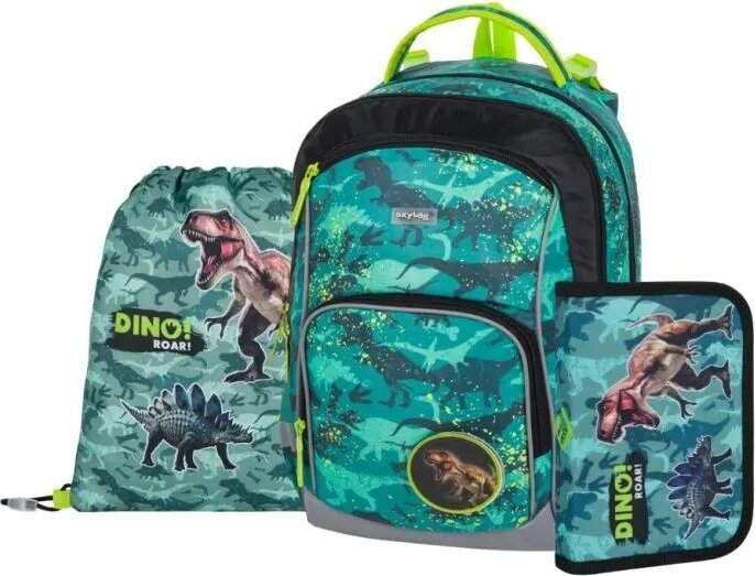 Oxybag Oxy Go 3 részes Dinó mintás iskolatáska készlet - Mintás