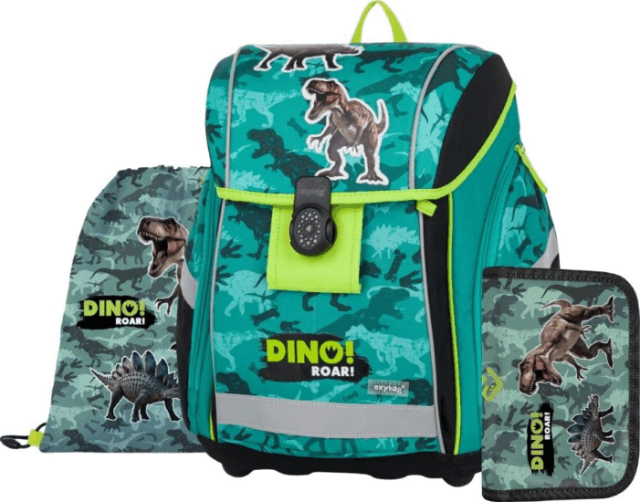 Oxybag Dinó mintás 3 részes prémium iskolatáska készlet - Mintás
