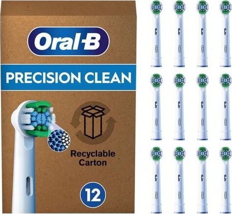 Braun Oral-B Precision Clean Elektromos fogkefe Pótfej - Fehér / Kék (12db)
