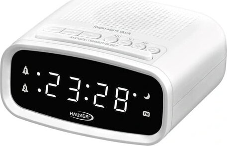 Hauser CL-8025W Asztali Rádiós ébresztőóra Digitálos kijelzővel