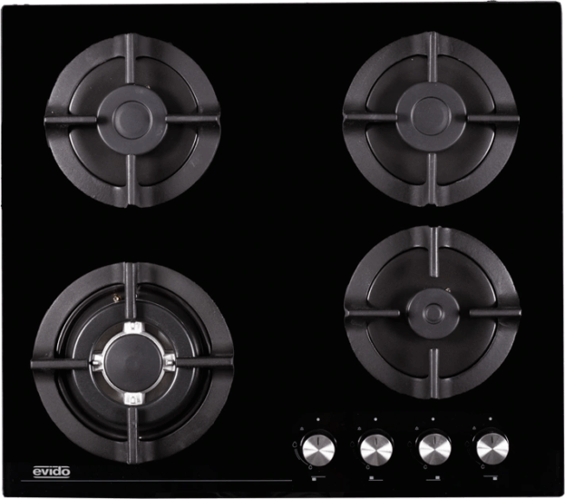 Evido HGM6WB.2 Beépíthető 4 zónás Gáz Főzőlap - Fekete