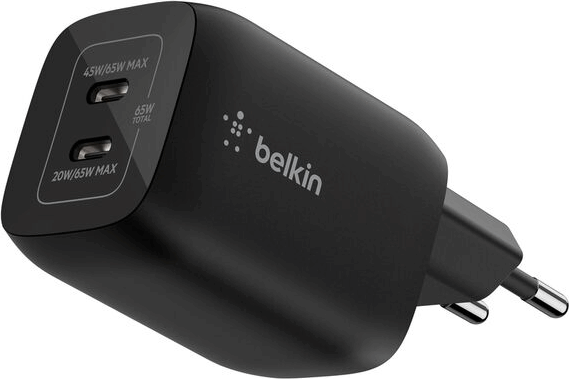 Belkin Gaming GaN USB-C Hálózati Gyorstöltő 65W - Fekete