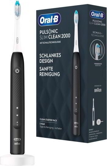 Braun Oral-B OralB Pulsonic Slim Clean 2000 Szónikus Elektromos fogkefe - Fekete