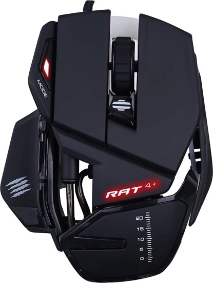 MadCatz R.A.T. 4+ Optikai Vezetékes Gaming Egér - Fekete