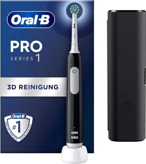 Braun Oral-B OralB Pro Series 1 Cross Action Forgó-Oscilláló Elektromos Fogkefe - Fekete