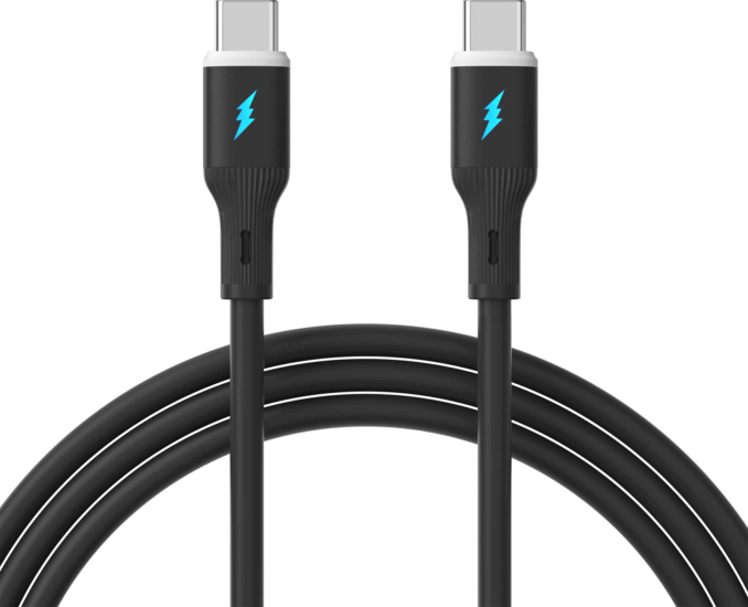 Akyga AK-USB-67 USB-C - USB-C 2.0 Adat és töltőkábel 60W 1m - Fekete