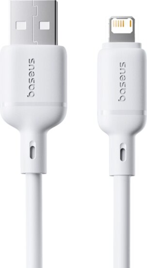 Baseus Silky Series USB - Lightning iPhone 2.4A töltőkábel 2m - Fehér