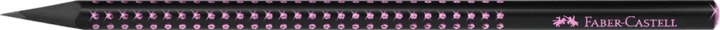 Faber-Castell Sparkle Midnight B Háromszögletű grafitceruza - Fekete