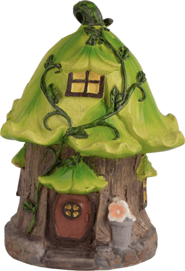 Iris 46590 Vidám színes műgyanta házikó 16cm