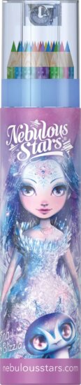Nebulous Stars: Színes ceruza készlet tokban hegyezővel 18db - Estrelia