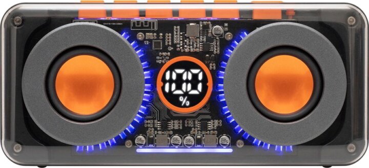 SAL MECHAPOWER Bluetooth hordozható hangszóró és Lejátszó 20 Watt - Narancssárga / Fekete