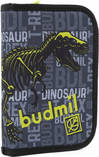 Budmil S12 Egyrekeszes Töltetlen Tolltartó Fiúknak - Dinó Mintás