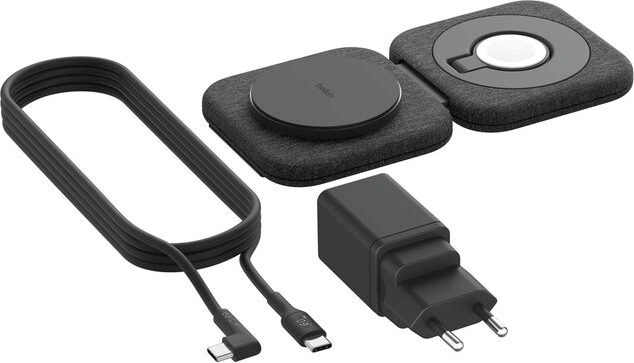 Belkin WIZ026vfBK BoostCharge PRO Qi2 Airpods és Telefon töltő 15W - Fekete