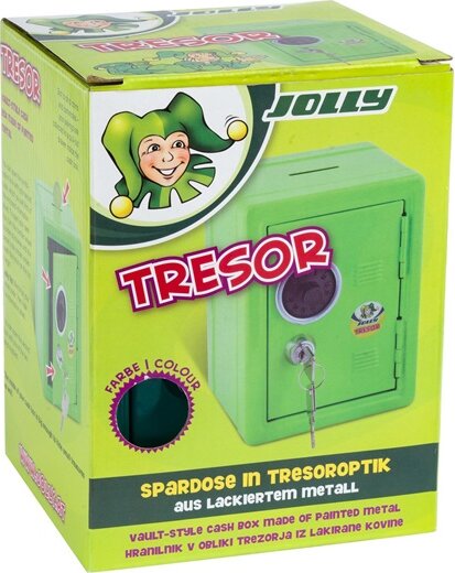 Jolly Kulcsos és Számzáras Perselyszéf - Zöld