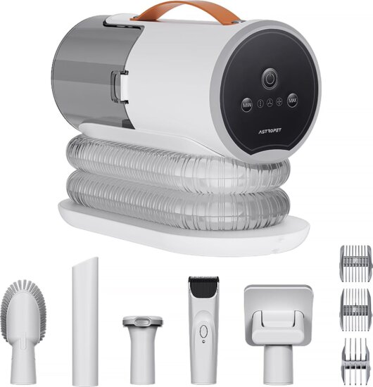 Astropet Libra Series Elektromos Állatszőr nyíró porszívó funkcióval - Fehér