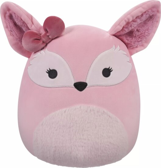 Squishmallows Miracle a rózsaszín sivatagi róka masnival plüssfigura 30 cm