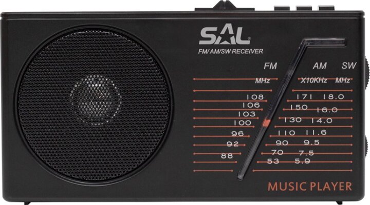 SAL RPH 1 Bluetooth Napelemes hibrid rádió - Fekete