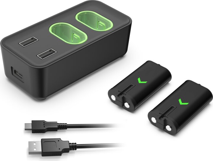 Subsonic Xbox Dual töltőállomás 2 kontrollerhez - Fekete Subsonic Xbox Dual töltőállomás 2 kontrollerhez - Fekete