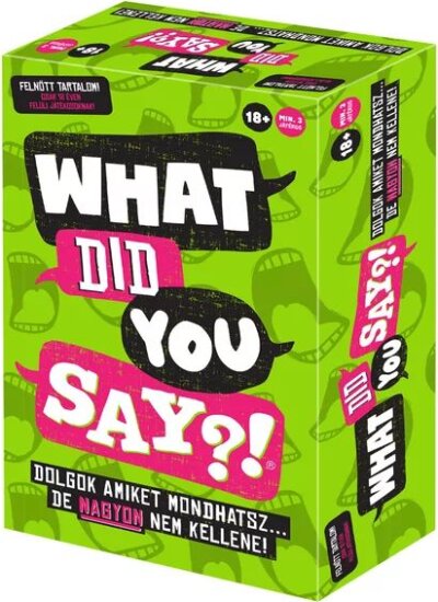 What did you say? party társasjáték felnőtteknek