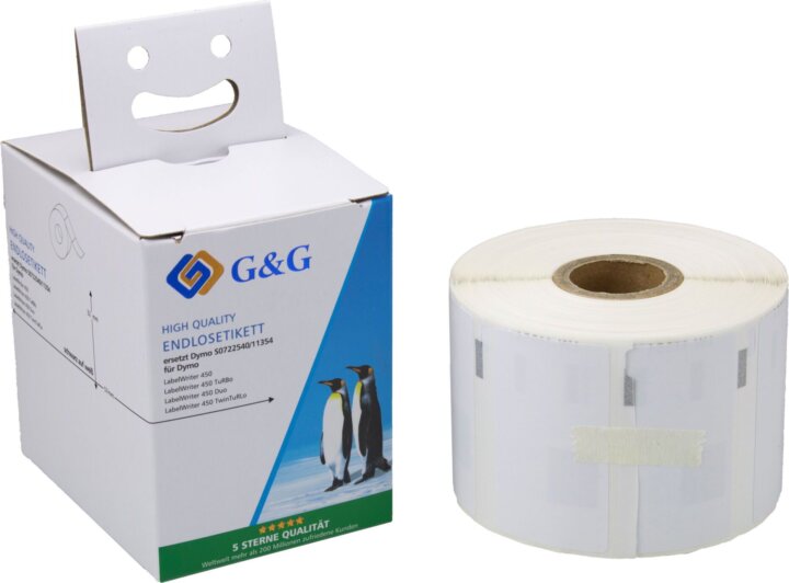 G&G 32 x 57 mm Etikett címke Dymo 11354 / S0722540 hőnyomtatókhoz (1000 címke/tekercs) G&G 32 x 57 mm Etikett címke Dymo 11354 / S0722540 hőnyomtatókhoz (1000 címke/tekercs)
