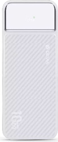 Devia ST111530 Smart Series Digitális Kijelzős Powerbank USB Type-C / 10000mAh 20W - Fehér
