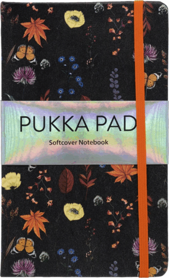 Pukka Pad Bloom A5 192 oldalas vonalas gumipántos notesz - Mintás