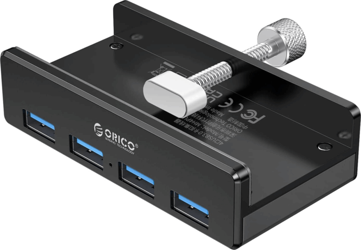 Orico MH4PU-BK USB-A 3.0 Rögzíthető 4-port HUB (4xUSB-A)