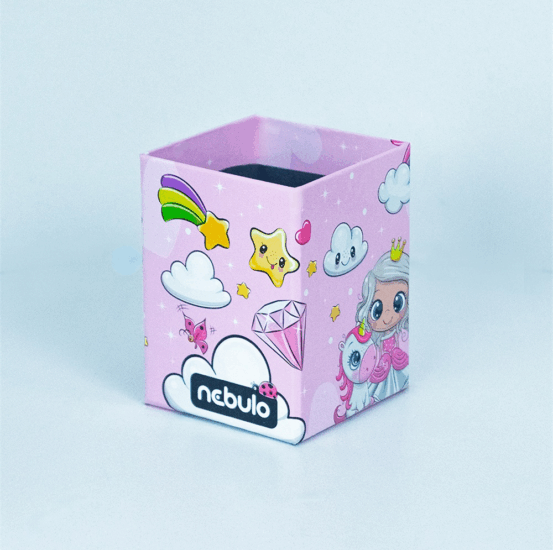 Nebulo Királylány&Unikornis Papír Írószertartó - Rózsaszín