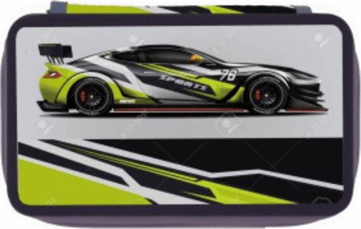 Herlitz Töltetlen 3 emeletes Tolltartó fiúknak- Autó Mintás