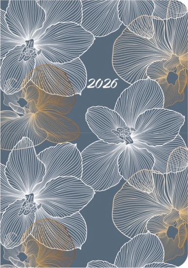 Kalendart Joy B6 2026 Heti beosztású határidőnapló - Virág mintás