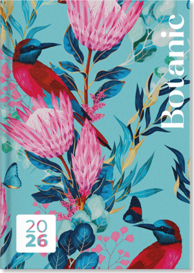 PerioD Botanic A5 2026 Napi határidőnapló - Mintás