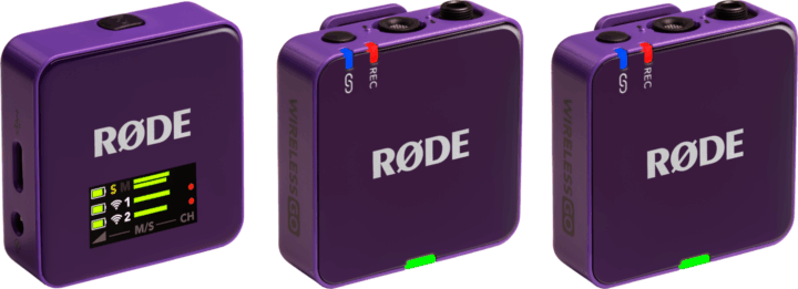 RØDE Wireless GO III Kétcsatornás Wireless Csiptetős mikrofon szett - Lila