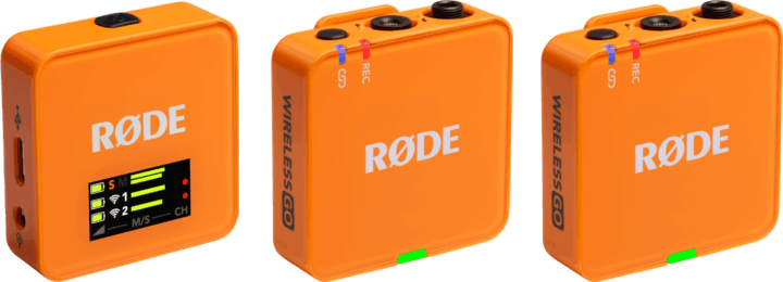 RØDE Wireless GO III Kétcsatornás Wireless Csiptetős mikrofon szett - Narancssárga