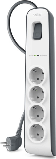Belkin Surge 250V Túlfeszültségvédő Hálózati elosztó 4 aljzatos 2m - Fehér