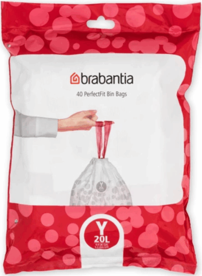 Brabantia PerfectFit szemeteszsák 20L (40 db/csomag)