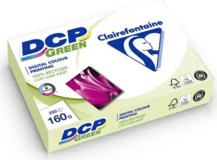Clairefontaine DCP A4 újrahasznosított nyomtatópapír 160g/m2 (250db/csomag)