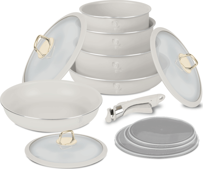 Berlinger Haus BH/8247 Alumínium Edénykészlet - Bézs (12 részes)