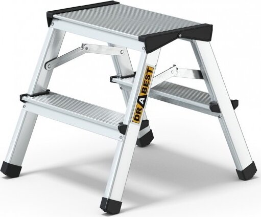 Drabest Home 2 otthoni 2 lépcsőfokos alumínium állólétra