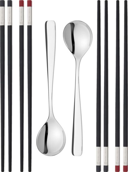 Zwilling 39180-001-0 Collection Evőpálcika- és kanál 10 darabos szett - Fekete / Inox