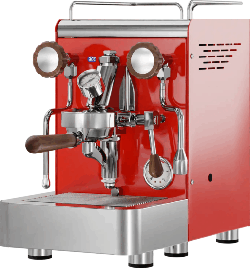 Elba RAL3020 Gentile Espresso Kávéfőző 1500 Watt - Piros / Inox