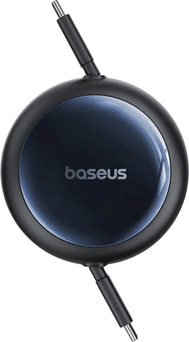 Baseus Nomos USB-C apa - USB-C apa behúzható Adat és töltő kábel 1.5m - Fekete