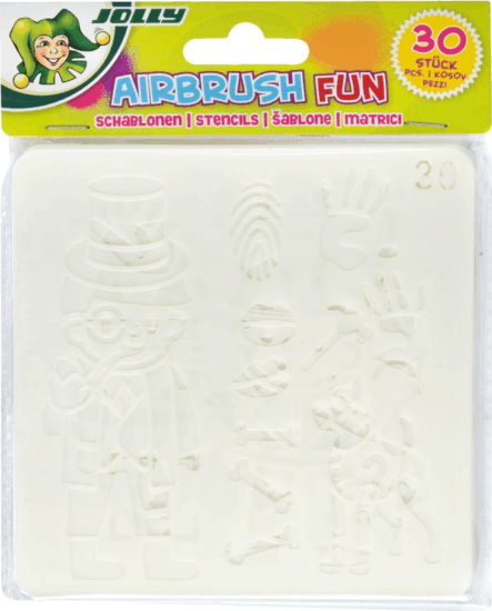 Jolly Airbrush Fun 30 darabos rajzoló sablon készlet