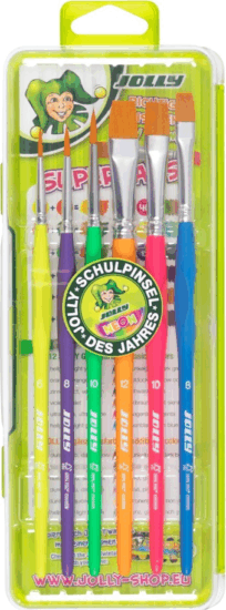 Jolly Neon 6 darabos ecsetkészlet 6-12mm - Több színű