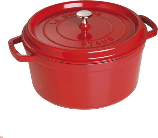 Staub La Cocotte Öntöttvas kerek Főzőedény Ø 28cm 6,7L - Cseresznyepiros