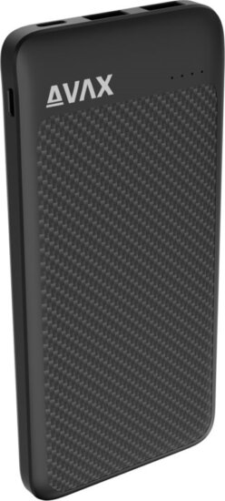 AVAX PB120 LIGHTY+ Powerbank USB-C + 2×USB-A 10.000mAh 20W - Fekete