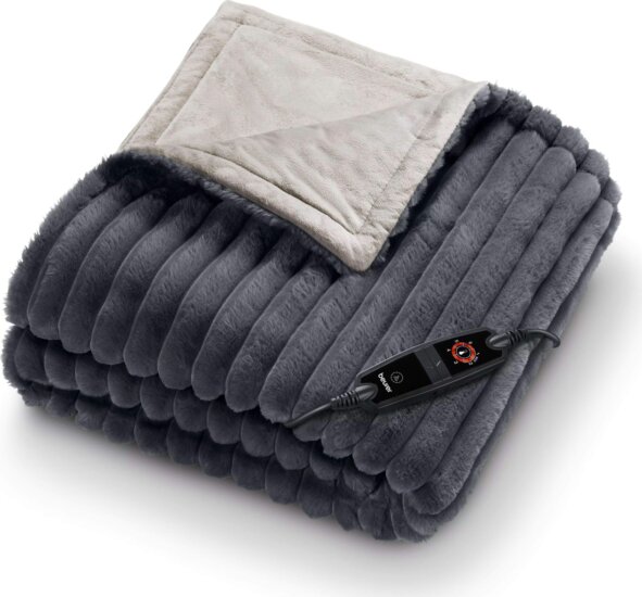 Beurer HD 82 Stockholm Elektromos Melegítő Takaró 150 x 80 cm - Szürke/Bézs