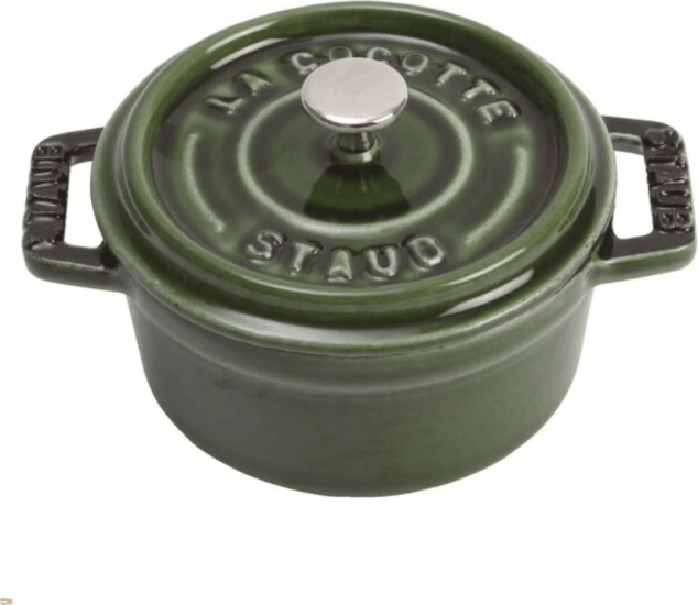 Staub Mini Cocotte Öntöttvas kerek Főzőedény Ø10cm 0,25L - Zöld